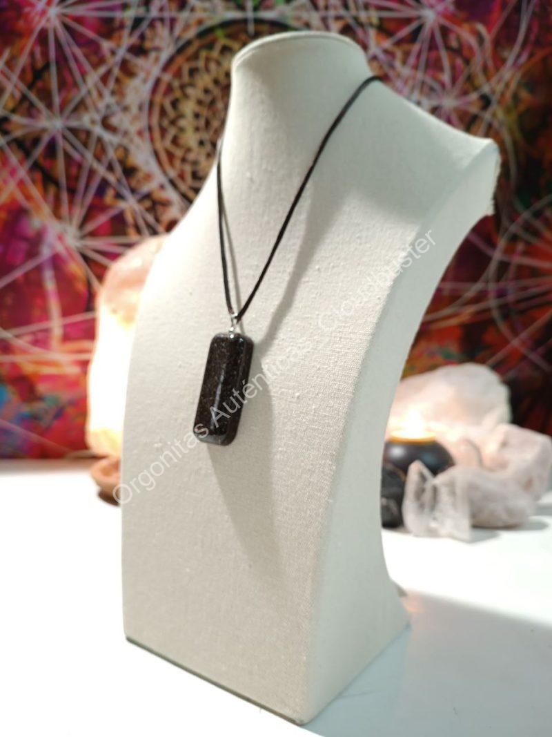 Orgonita Auténtica VIRUTA PEQUEÑA DE HIERRO colgante Rectángulo Grande - Imagen 3