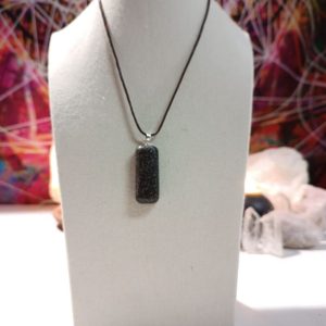 Orgonita Auténtica VIRUTA PEQUEÑA DE HIERRO colgante Rectángulo Pequeño