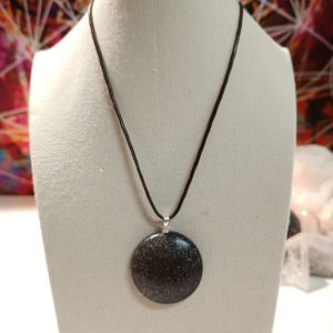 Orgonita Auténtica VIRUTA PEQUEÑA DE HIERRO colgante Semicírculo Grande