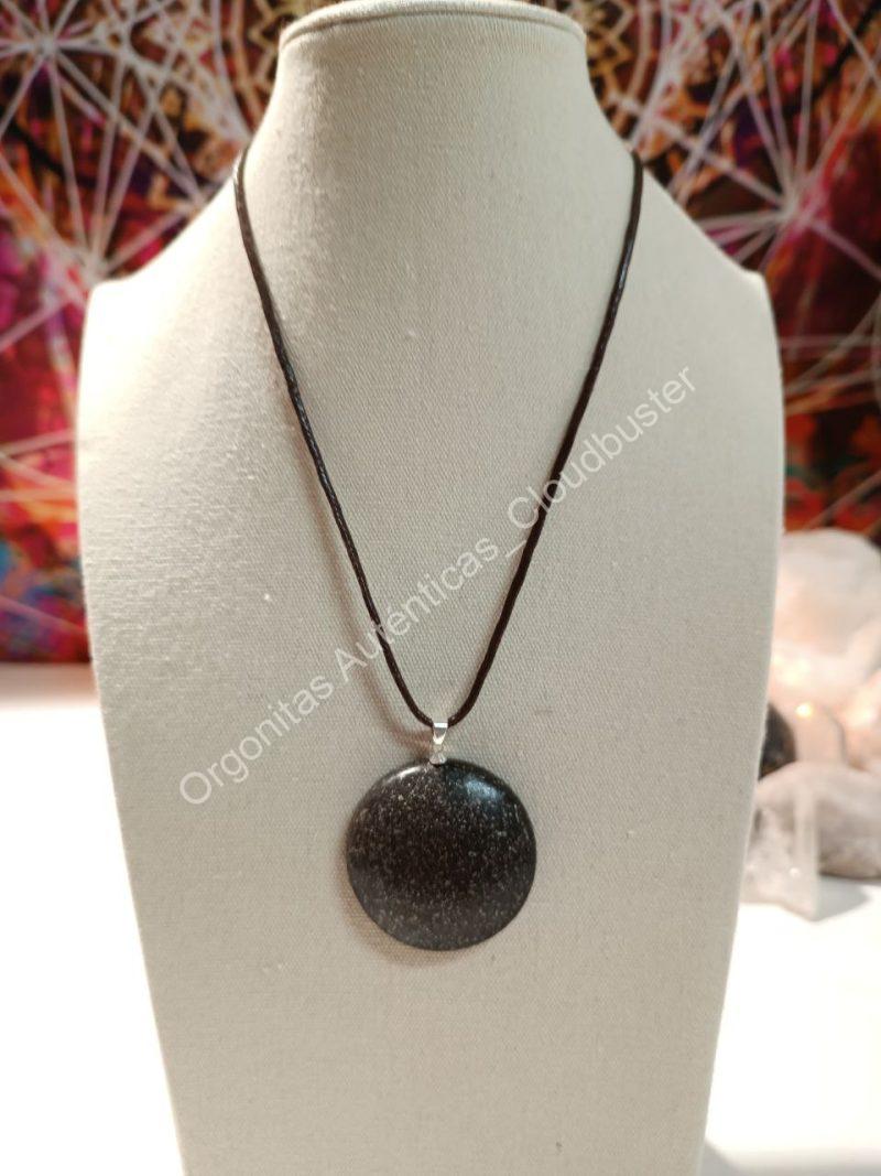 Orgonita Auténtica VIRUTA PEQUEÑA DE HIERRO colgante Semicírculo Grande