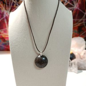 Orgonita Auténtica VIRUTA PEQUEÑA DE HIERRO colgante Semicírculo Pequeño