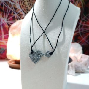 Orgonita Auténtica / Electronite Colgante corazón y llave