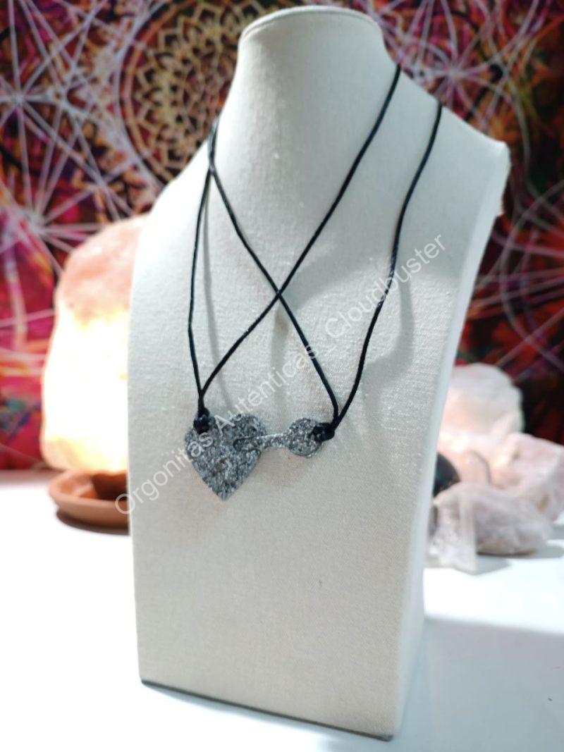 Orgonita Auténtica / Electronite Colgante corazón y llave