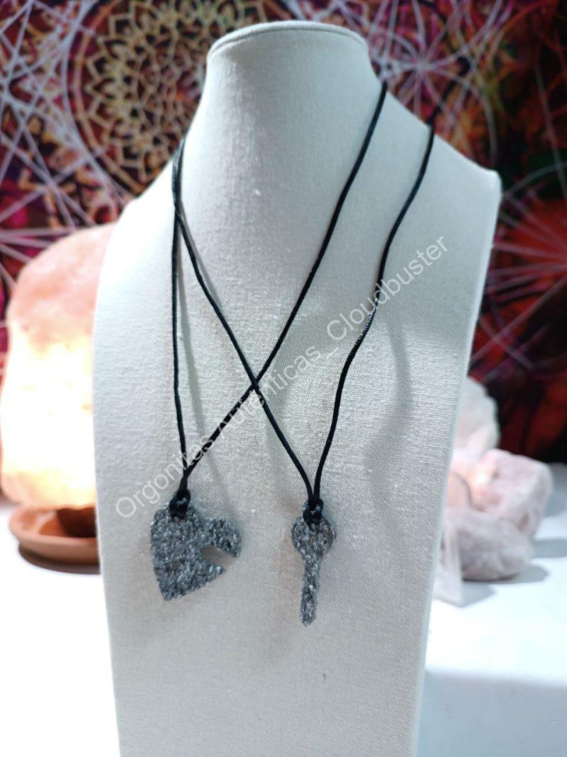 Orgonita Auténtica / Electronite Colgante corazón y llave - Imagen 3