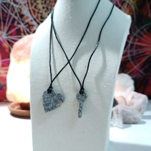 Orgonita Auténtica / Electronite Colgante corazón y llave