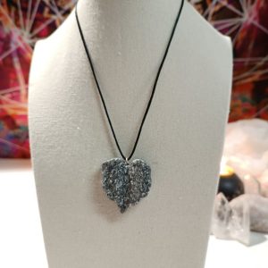 Orgonita Auténtica / Electronite Colgante Hoja Corazón