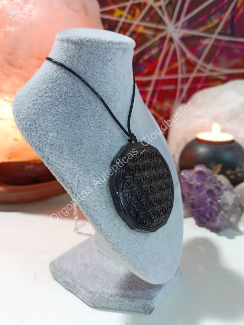 Orgonita Auténtica Flor de la Vida Magnetita Colgante - Imagen 2