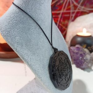 Colgante Orgonita Auténtica formato Metatrón de Magnetita