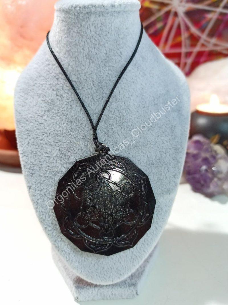 Colgante Orgonita Auténtica formato Metatrón de Magnetita