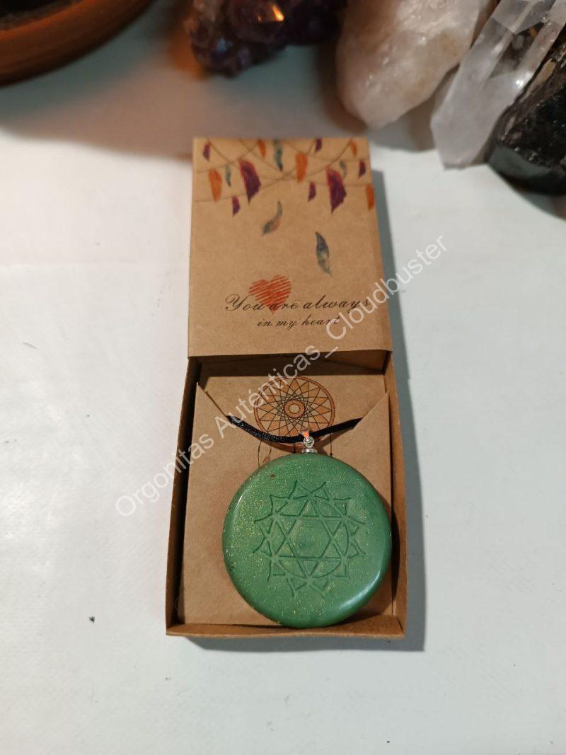 Orgonita Auténtica / Electronite Colgante o llavero Chakra Corazón o Cardíaco - Imagen 5