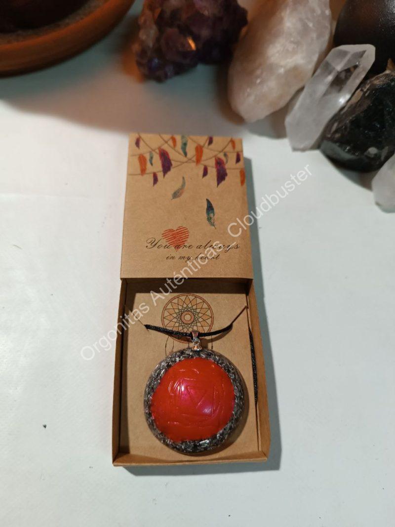 Orgonita Auténtica / Electronite Colgante o llavero Chakra Raíz formato Semiesfera - Imagen 6