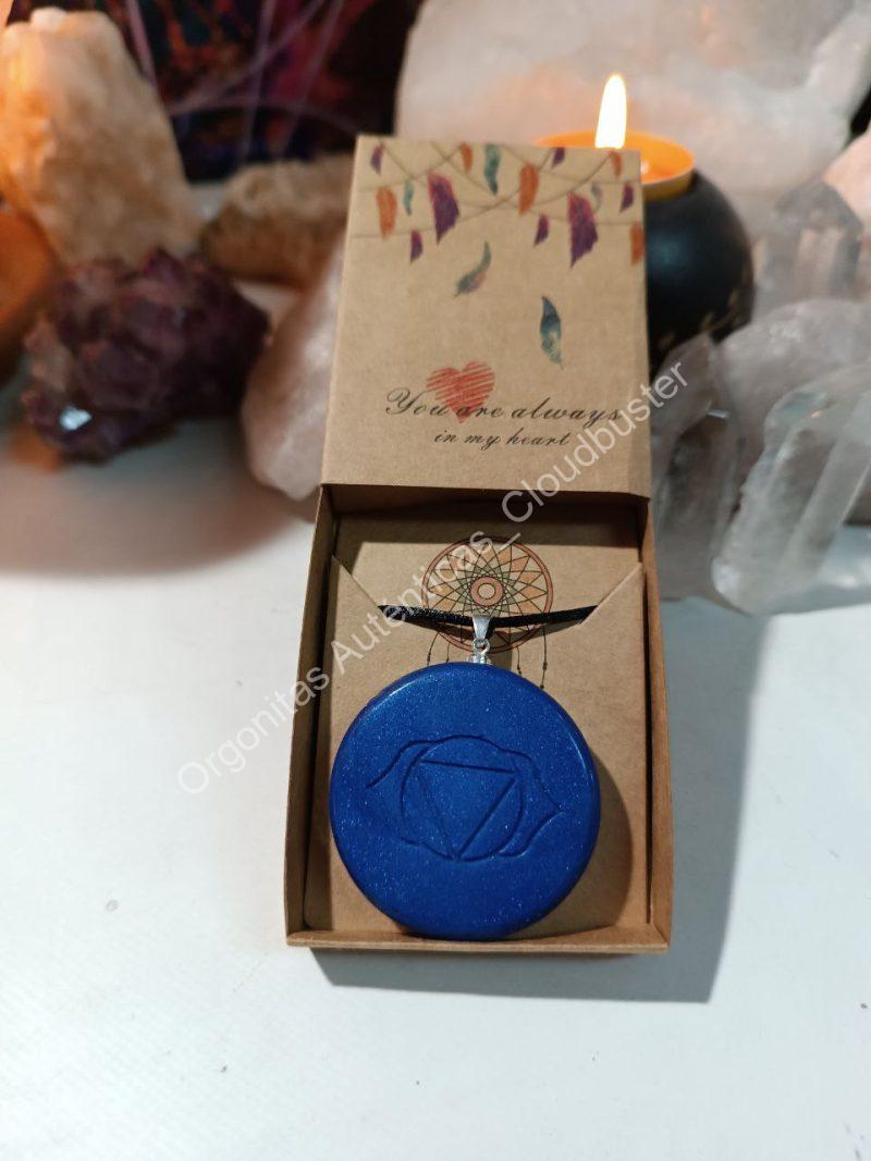 Orgonita Auténtica / Electronite Colgante o llavero Chakra Tercer Ojo formato Semicírculo - Imagen 6