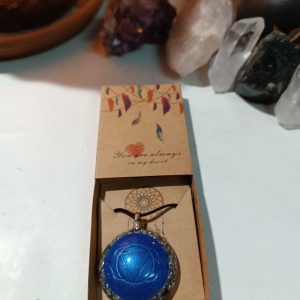 Orgonita Auténtica / Electronite Colgante o llavero Chakra Tercer Ojo formato Semiesfera