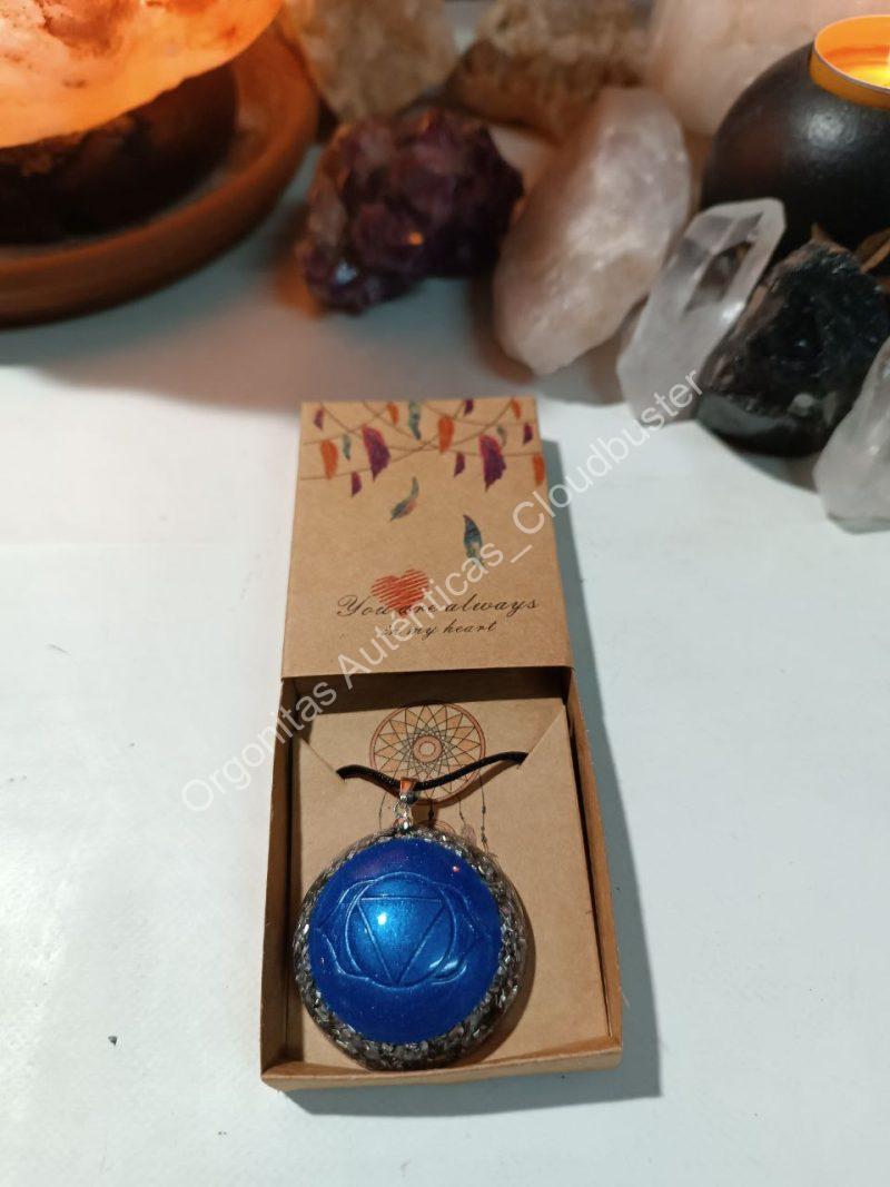 Orgonita Auténtica / Electronite Colgante o llavero Chakra Tercer Ojo formato Semiesfera - Imagen 5