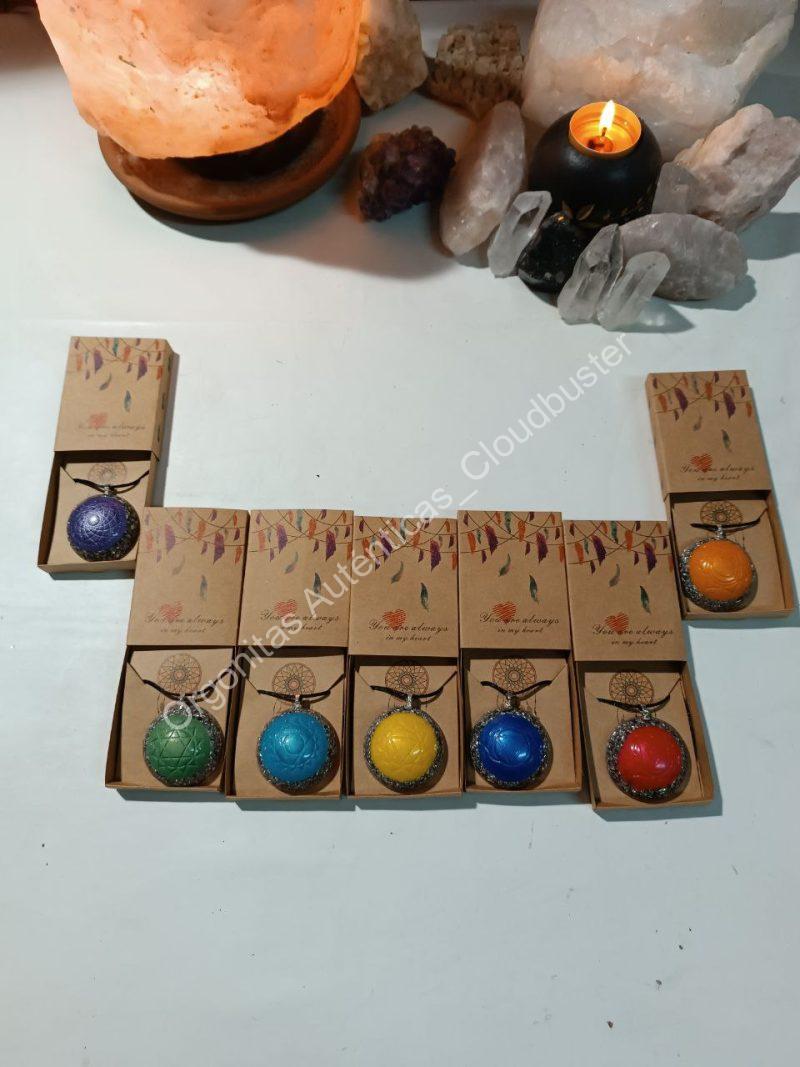 Orgonita Auténtica / Electronite Colgante o llavero Chakra Raíz formato Semiesfera - Imagen 7