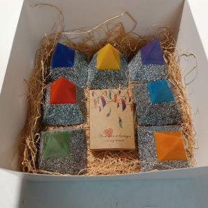 Orgonita Auténtica / Electronite Conjunto Pirámides Chakras