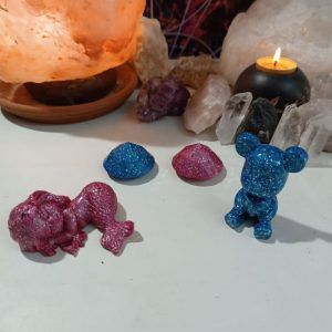 Orgonita Auténtica / Electronite Osito corazón decorativo.