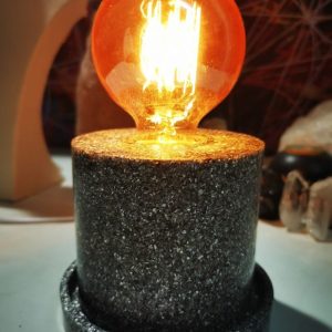 Lámpara formato CILINDRO mesita Orgonita Auténtica / Electronite