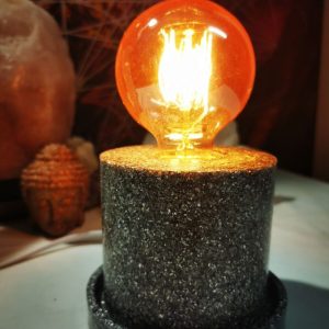 Lámpara formato CILINDRO mesita Orgonita Auténtica / Electronite