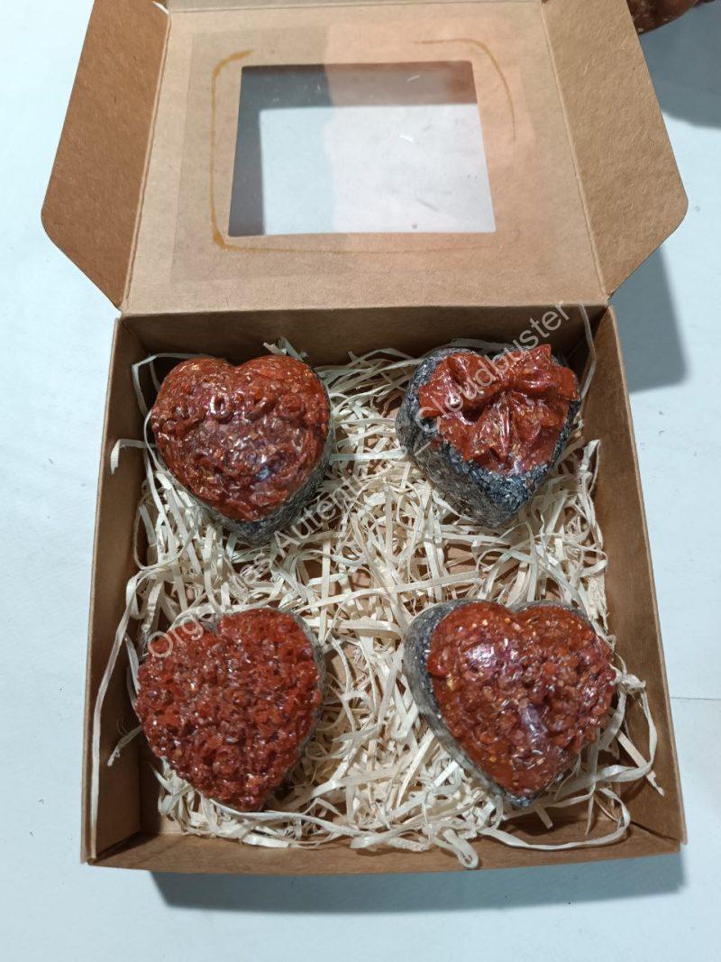 Orgonita Auténtica / Electronite Conjunto corazones Color